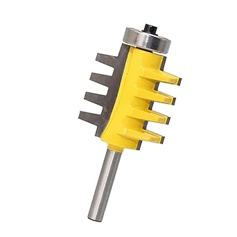 Optimuss 1-1/4'' Reversible Shank Finger Glue Joint Router Bit Cutter Woodworking Tool