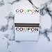 RXBC2011 Coupon Cards Pack of 100 for Business Blank Coupons Gift Certificates Vouchers