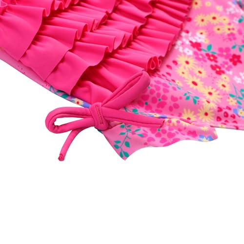 Image of XFGIRLS Baby /Toddler Girls Swimsuit Long Sleeve One-Piece Bathing Suit Rash Guard for Kids UPF 50+ Swimwear