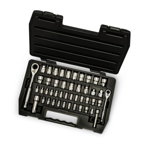 GEARWRENCH 46 Pc 1/4' & 3/8' Dr Pass-Thru 6 Pt SAE/Metric Tool...