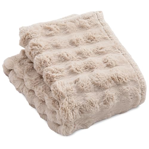 LUXZA 敷きパッド ラグザ ラビットファー ベッド パッドシーツ ダブル アイボリー 冬 モコモコ ラグ ラグマット あったか 柔らか 暖かい なめらか 敷パット 洗える もこもこ