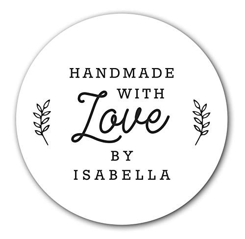 Custom Handmade with Love Stickers, Handmade Stickers, Made with Love Gift Stickers, Favor Labels, Baked Good Stickers, 22:22