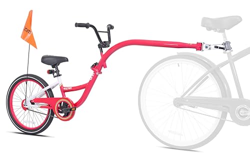 WeeRide Kazam Link Tagalong Children's Trailer Bike - Pink