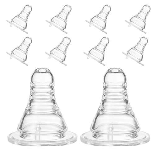 iplusmile Bouchons Tétines à Boire en Plastique, Lot de 10, Diamètre 3,7 cm, Accessoires de Fête pour Bouteilles de Bière, Utilisation Polyvalente pour Soirées Adultes