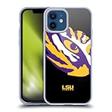 Head Case Designs Officially Licensed Louisiana State University LSU Oversized Icon Soft Gel Case Compatible with Apple iPhone 12 / iPhone 12 Pro
