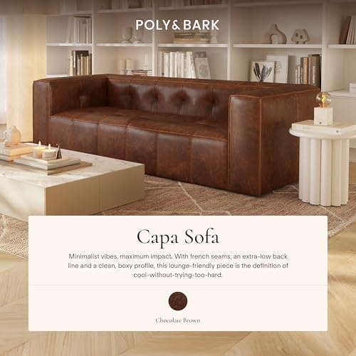 POLY & BARK Capa Chocolate Brown Sofa