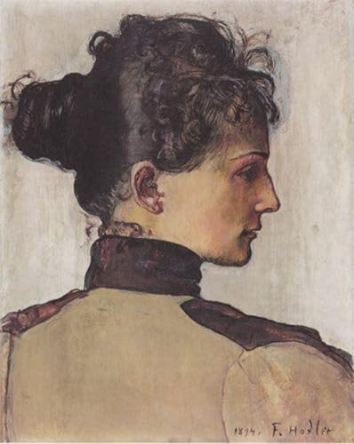 Tableaux Impression Wall Art de Ferdinand Hodler Portrait de Berthe Jacques Décoration Bureau 60x90