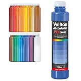PUFAS decotric FIXcolor Bunte Abtönfarbe Ultramarinblau - 750 ml I Dispersionsfarbe für dekorative Anstriche und wasserbasierten Materialien I Hohe Farbkraft & Ergiebigkeit