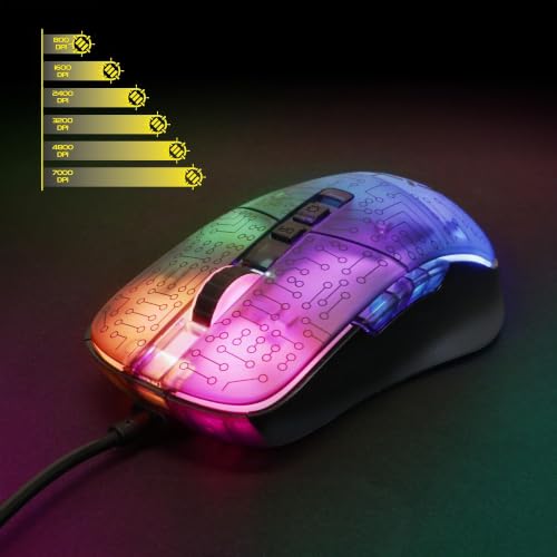 Ratón para PC programable ENHANCE Voltaic 2 ergonómico con sensor óptico de 7000 dpi 2