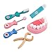 XLKJ Set da 6 Pezzi Set per Giocare al Dottore,Legno Giocattoli Dentista Bambini Dottore Playset