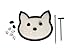 Mini Zen Garden Cat, Black Feline Kitty Cat Desktop Sandbox for Meditation and Relaxation