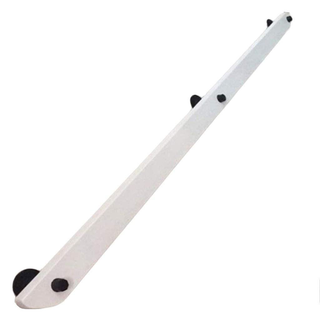 Rampe d'escalier antidérapante MObyat main courante bois blanc sécurisée pour couloir