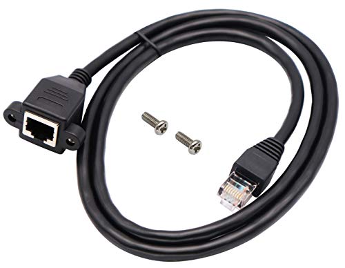 Cable de red Cat 6 Ethernet RJ45 macho a hembra 1 m miniatura 1