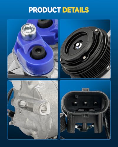 Image of PHILTOP Air Conditioner AC Compressor for Mercedes-Benz C300 2015-2021,E300 2017-2019,E350 2020-2022,GLC300 2016-2022,E450 2019-2020,E400 2018,Metris 2016-2021,C43 AMG 2017-2021,GLC350e 2018-2020