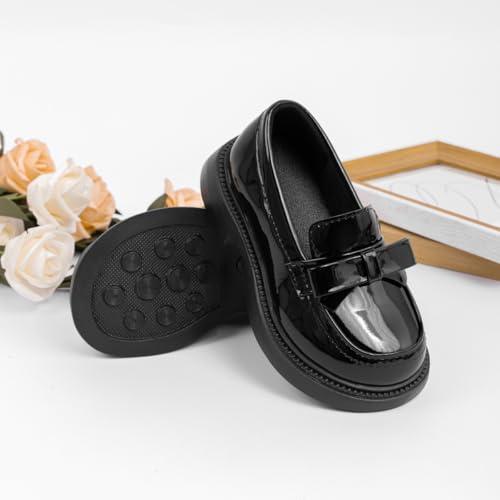 Image of KIDSUN Toddler Boy's Girl's Dress Shoes Comfort Lace-Up Oxford School Uniform Shoes Loafer Flats (Toddler /Little Kid)