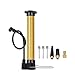 TONUNI Bike Floor Pump,Portable Air Pump Bicycle Ball Pump Inflator Kit with Needle,Nozzle for Sports Outdoors Bike Soccer Basketball Football Rugby Exercise Sports Ball Swim Inflatables 6-Pcs Set