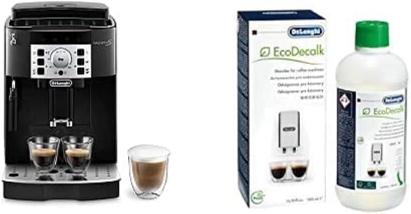 DeLonghi Magnifica S ECAM22.110.B Macchina da Caffè Automatica per Espresso e Cappuccino DLSC500 ECODECALK Decalcificante Macchine Caffè Ecologico 500 ml