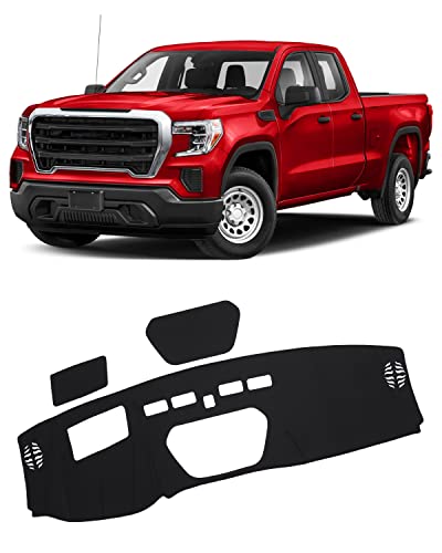 FIILINES Dash Cover for Chevy Silverado 1500 2500HD 3500HD/GMC Sierra 1500 2500HD 3500HD 2019-2023
