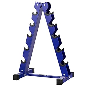 VIVOHOME 5 Tier Heavy Duty A Frame Dumbbell Rack Free Weight Stand Only for Home Gym Exercise Strength Training 570…