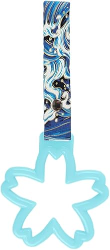 Miniatura 5 de Q1-TECH, JDM Tsurikawa - Anillo japonés para metro, tren, autobús, mango de automóvil con forma de flor de sakura, correa de mano, anillos de