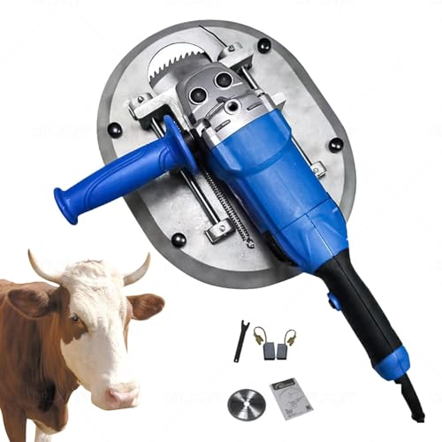 Deshorner eléctrico de ganado – Herramienta de extracción de cuernos de ganado resistente, diámetro de corte de 85 mm, motor de cobre de 8800 RPM para descuernar eficientemente ganado y ganado