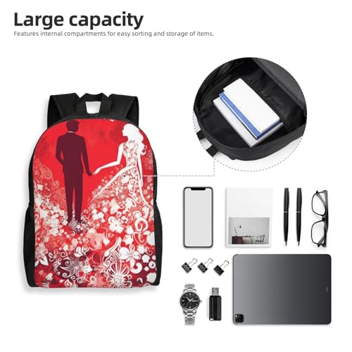 Mochila para mujer y hombre Silhouette of Love impermeable miniatura 6
