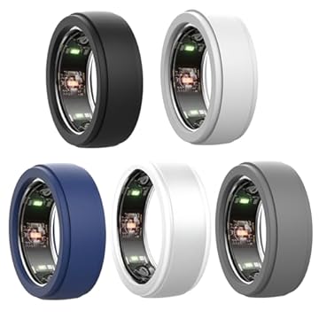 LDFAS Capa de anel compatível com Samsung Galaxy Ring, capa protetora de anel de silicone compatível com Galaxy Ring tamanho 6 7 8 9 10 11 12 13, capa de anel elástico para Galaxy Ring Set Box (5