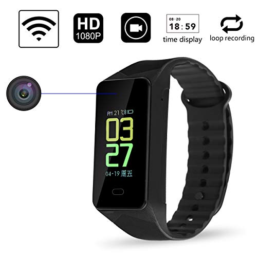 HD 1080p WiFi SPY Mini Hidden Camera Potable Wearable Sports Bracelet Wireless Nanny