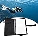 Underwater Scuba Diving Writing Slate Communication Log Board with Pencil, PVC Diving Gear for Dive Logs and Messages, Compact Reusable Notepad, Black or Yellow（Yellow S）