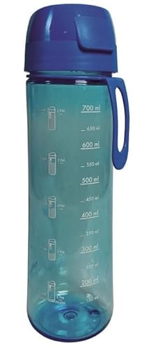 Generico Bottiglia Graduata Blue in Tritan 700 ml