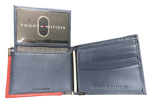 Tommy Hilfiger Passcase and Valet Bifold Wallet-Red/Navy/White4
