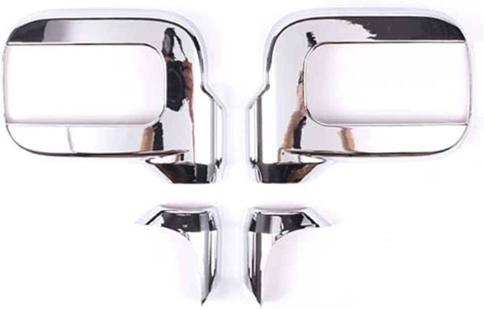 Wing Mirror Covers 1 Pair ABS Silver/Black Car Side Rearview Mirror Covers Cap Trim For Hummer H2 2003-2009 Car-styling Exterior Accessories(Silver)