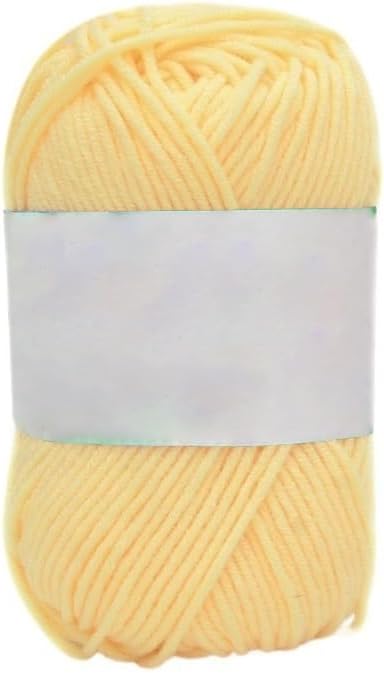 5 Rolls 5-Ply Milk Cotton Yarn for Crocheting Hand Knitting Blend(23)