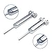 YOMMI 128 Hz Tuning Fork Medical Healing Instrument - Aluminum Sensory Tuning Forks for Healing Chakra Set - Soft Bag Human Biofield Diapason Therapy, Stress Reliever, 256 Hz