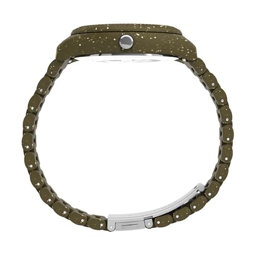 TIMEX Men Plastic Black Analog Dial Watch- Tw2V77100X6, Band Color-Green - Image 2