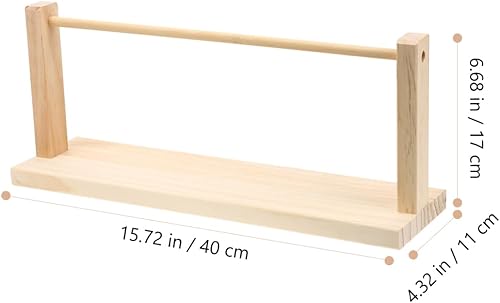 Miniatura 3 de Organizador de cinta de madera, exhibición de rollo de cinta, estante de almacenamiento, carrete de cinta, soporte de rollo de cinta, organizador de