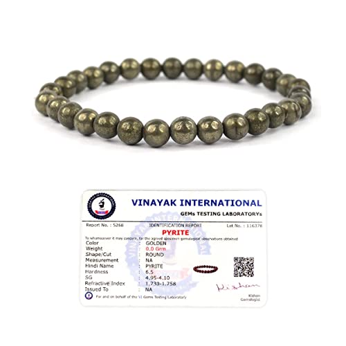 Image of Reiki Crystal Products Certified Natural Crystal Stone Bracelet 6 mm Round Beads for Men & Women | Premium Gemstone Jewellery Collection | Reiki Charged | Multiple Stone Variants Available