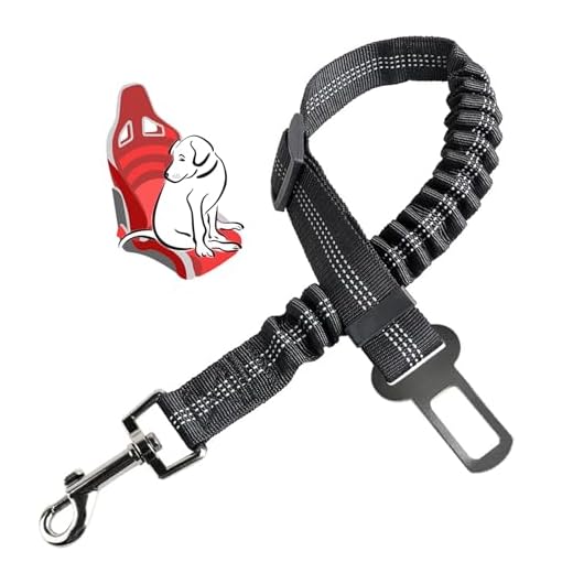1 Pieza 80cm Cinturon Perro Coche,Cinturon Seguridad Perro Coche,Arnes Perro Coche,Cinturon Perro Coche Homologado, Ajustable Cinturones de Seguridad Perros de Mascotas,Correa Perro Coche - Negro