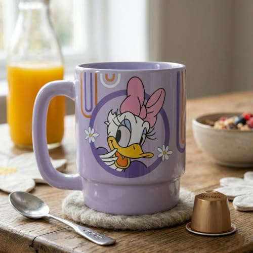 Image of Clay Craft - Official Daisy Duck Print, Fine Ceramic Coffee Mug, 500 Ml | Cartoon Character Gift Mug for Kids & Adults | Microwave & Dishwasher Safe | Disney Licensed