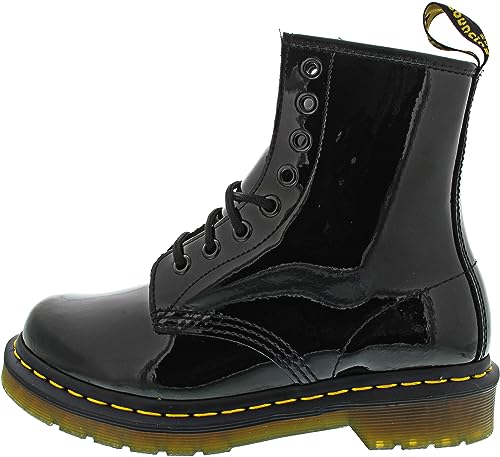 Dr. Martens 1460 Patent Acid bottines confortables pieds sensibles cuir souple noir