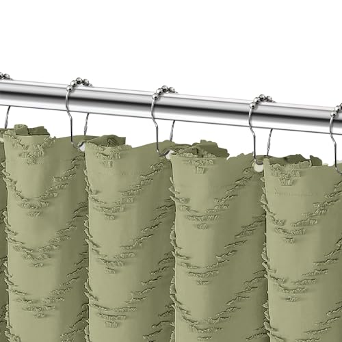 Consejos para Comprar Cortinas de baño de tela los 5 más buscados. 44 SCHIB Cortina de Baño para Ducha, Cortina de Ducha Tipo Gofre, Cortina de Regadera de Tela de Algodón Mezcla con Tejido de y Ojales de Metal Resistentes Al Óxido, Impermeable...