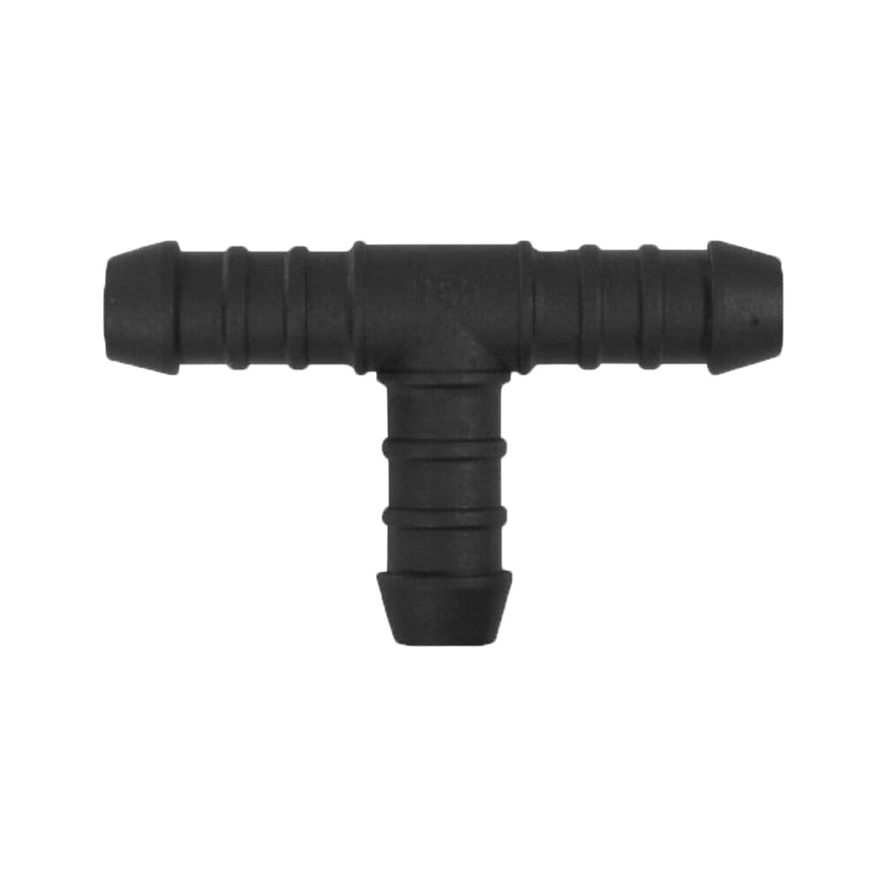 KafTon Tee Connector Plastic Black Hose Pipe Tee Connector Joiner For Garden Water Drip Irrigation (12mm, 1)