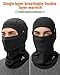 GXCROR Balaclava Ski Mask for Men & Women, Winter Face Mask Cold Weather Windproof Thermal Motorcycle Snowboard Cycling Black