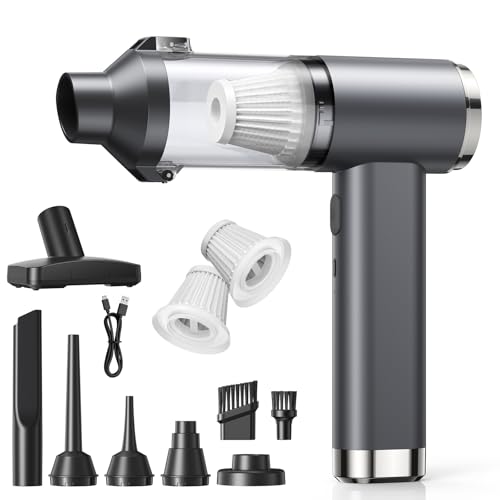 GARAID 4en1 Aspirador de Mano, 25000Pa Mini Aspirador Potente Portátil, 6000mAh Aspiradora Coche Sin Cable con Motor sin Escobillas, 2 Niveles de Succión, para Pelo De Mascotas, Coche, Hogar, Oficina GARAID 4en1 Aspirador de Mano, 25000Pa Mini Aspirador Potente Portátil, 6000mAh Aspiradora Coche Sin Cable con Motor sin Escobillas, 2 Niveles de Succión, para Pelo De Mascotas, Coche, Hogar, Oficina