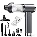 GARAID Aspirateur Voiture Puissant 4-en-1, 25000Pa Aspirateur à Main Sans Fil avec Moteur Brushless, 2 Vitesses, 6000mAh, 150000 RPM Souffleur Air Comprimé Pour Bureau, Voiture, Maison, Cuisine, Poils