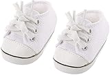 Toy Gift 1Pair Doll Shoes White Casual Skateboarding Shoes Footwear For 18 Inch Dolls Gift Toys Fashion Book