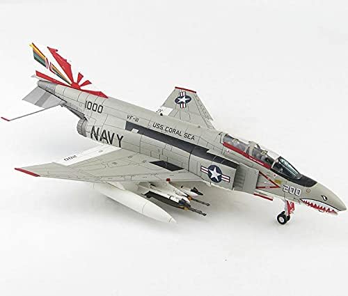 Miniatura 2 de HOBBY MASTER McDonell Douglas F-4B Phantom II 200 VF-111 Sundowners USS Coral Sea 1970s 1/72 DIECAST Aeronave Modelo preconstruido