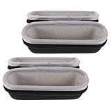 Operitacx 2 Stück-pack Stoßfeste Eva Hartschalen Etuis für Stirn und Digitalthermometer Kompakte Schutztasche für Braun Thermometer Reisetaugliche Aufbewahrungstasche