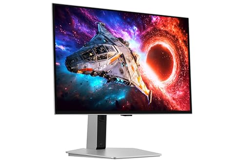Image of Samsung Odyssey OLED G8 Gaming Monitor (27 inch) 4K UHD, 240 Hz, 0.03ms(GTG), G-Sync, FreeSync Premium Pro, DP, HDMI, USB Ports, Height, Tilt, Swivel, Pivot Adjust Stand, (LS27HG800SWXXL, Silver)