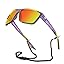 Bright-translucent Purple-yellow Gradient Frame, Amber Lenses